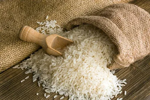 Assorted branded and non-branded rice sacks